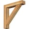 Ekena Millwork Traditional Block Rough Sawn Bracket w/ Offset Brace, Western Red Cedar, 6"W x 30"D x 30"H BKT0604X30X30TRA05RWR - alternate 1